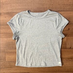 Vuori Size Extra Large Halo Baby Tee In Pale Grey Heather Soft Comfy Workout XL
